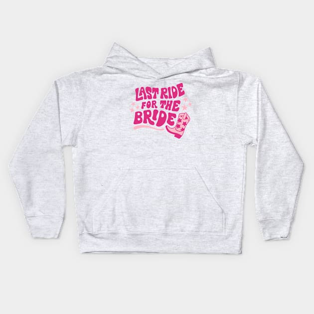 Bachelorette gift bride Kids Hoodie by Positively Petal Perfect 